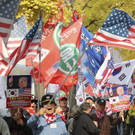 Proteste gegen Trump in Südkorea