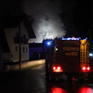 Großeinsatz der Feuerwehr in Altach bei Dachstuhlbrand