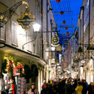 Weihnachtsbeleuchtung in der Getreidegasse