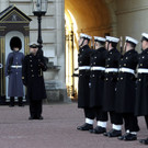 Royale Marine erstmalig bei Wachwechsel