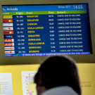 Warten am Flughafen