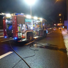 Auto brennt auf A14