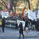 Demonstration gegen Regierungsangelobung 