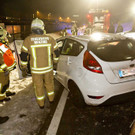 Vorarlberg: Voll besetztes Auto landet auf dem Dach