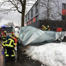 Alberschwende: Sturm deckt Dach ab