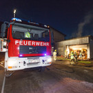 Bürs: Radlader fängt Feuer