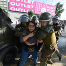 Proteste bei Papstbesuch in Chile