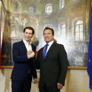 Arnie zu Besuch bei VdB und Kurz