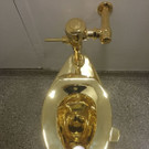 Das goldene Klo im Guggenheim Museum