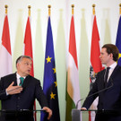 Viktor Orbán bei Sebastian Kurz in Wien