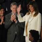 Melania bei Trumps Rede