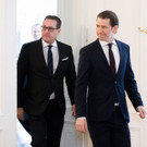 Fotos vom Ministerrat mit Kurz und Strache