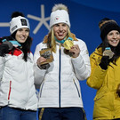 Olympia: Siegerehrung im Super-G