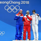 Zweites Olympia-Gold für Hirscher: Siegerehrung