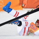 Olympia. Schwere Stürze beim Ski-Cross