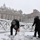 Rom versinkt im Schnee