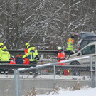 A8: Lkw-Lenker bei Unfall schwer verletzt
