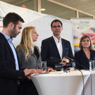 Familienministerin Bogner-Strauß und LH Wallner im Kindergarten