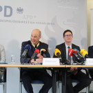 Pressekonferenz grenzüberschreitenden Waffenhandel