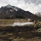 Flächenbrand am Skatepark in Grödig
