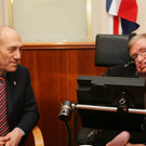 MIDEAST - ISRAEL - HAWKING - OLMERT _.jpg