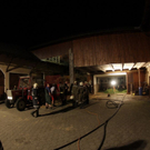 Glimmbrand in Landwirtschaftsgebäude
