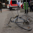 Auto contra Fahrrad am LKH Salzburg