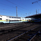 Zuggarnitur am Salzburger Hauptbahnhof entgleist I