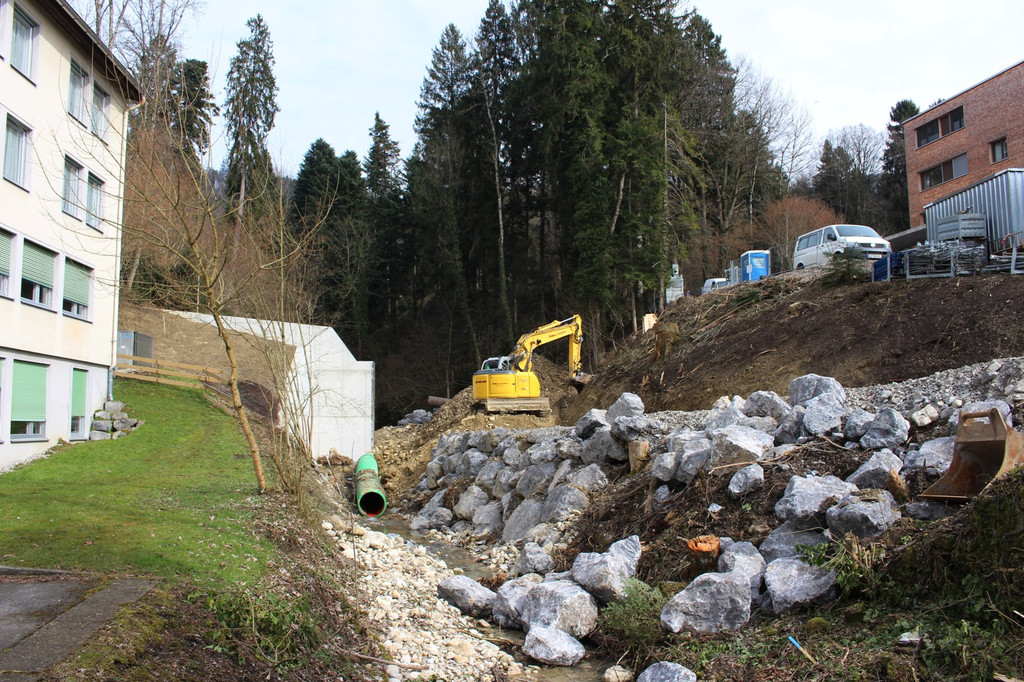 Hoferbach STAUWEHR BALKENSPERRE Bau Halbzeit A 16-03-2018 _18_.JPG