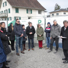 Spatenstich im Ortszentrum von Muntlix an der Hauptstrasse
