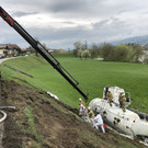 Lkw stürzt in Golling ab II