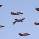 Die spanische Nationalstaffel Patrulla Aguila.