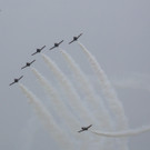 Die spanische Nationalstaffel Patrulla Aguila.