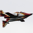 Die spanische Nationalstaffel Patrulla Aguila.