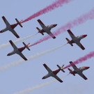 Die spanische Nationalstaffel Patrulla Aguila.