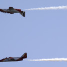Die spanische Nationalstaffel Patrulla Aguila.