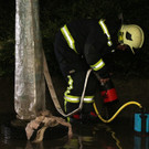 Auspumparbeiten nach Unwetter