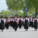 Der Musikverein Concordia Lustenau marschiert durchs Rheindorf