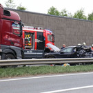 A1: Crash bei Salzburg-Mitte fordert Verletzte
