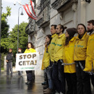 Aktivisten vor Bundeskanzleramt
