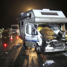 Schwerer Unfall mit Pferden auf der A10