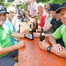 Frühschoppen auf der Schihütte Bazora