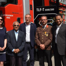 Fahrzeugweihe OF Braz 2018 Sonja Niedermesser_ Monsignore Mathew Elanjimittam_ Mario Leiter_ Joachim Hillbrand_ Pfarrer Jose.jpg