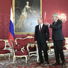 Putin und VdB in der Hofburg