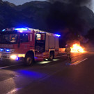 Pkw-Brand auf der A10