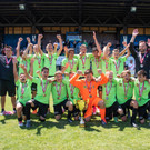Austria Lustenau jubelt gegen Altach
