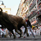 Halbzeit bei der Stierhatz in Pamplona 2018