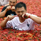 Chili-Wettessen in China