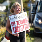 Proteste beim Besuch von Trump
