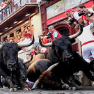 Stierhatz in Pamplona